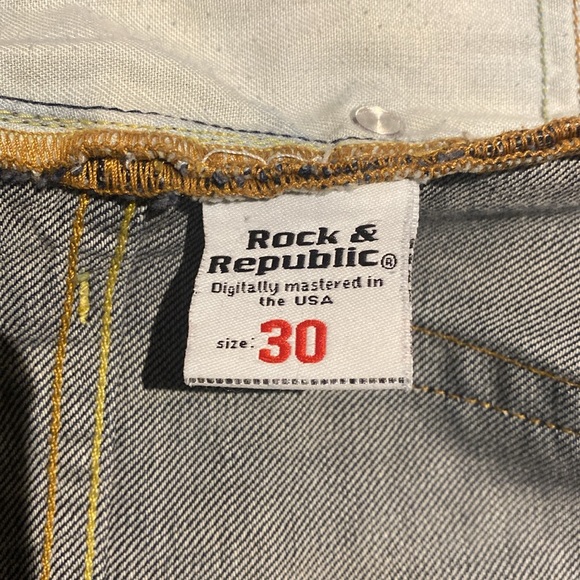 Rock & Republic flared blue jeans in size 30 - Picture 4 of 5